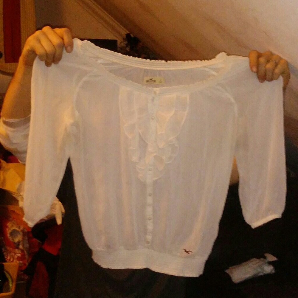 A see through blouse